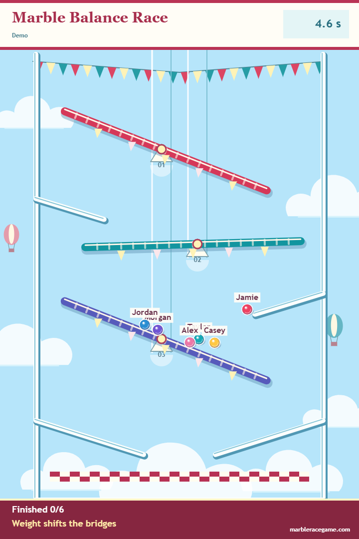 Marble Balance Race